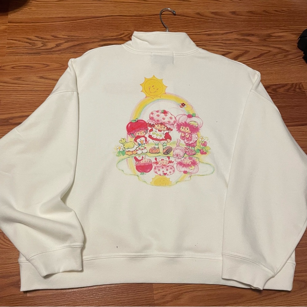 NWT Strawberry Shortcake Quarter Zip Sweatshirt